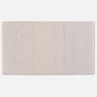 Cotton Casuals Shuttle Weave Rug - Ivory/Light blue