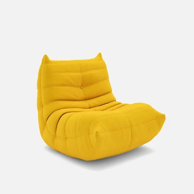 Zoe Chaise sans bras en mousse pour enfant - Jaune