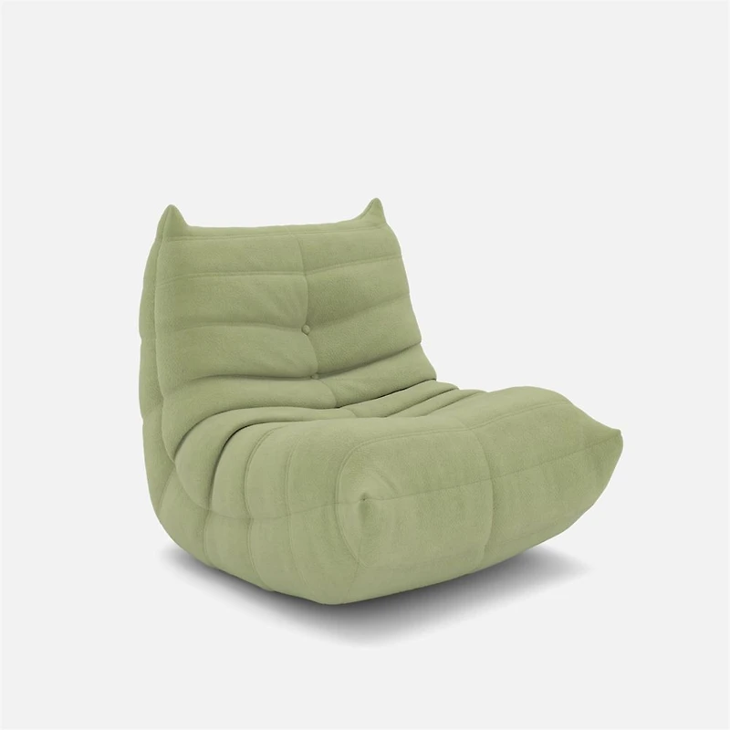 Zoe Chaise sans bras toute en mousse pour enfant - Sauge