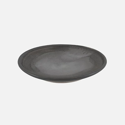 Ensemble de  4 grandes assiettes coupe grise « Hugo » par Cloudterre