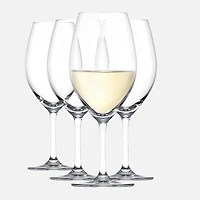 Cuisivin Pearl Drop White Wine Glasses, Set of 4