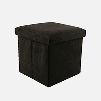 3-IN-1 Storage Ottoman - Black