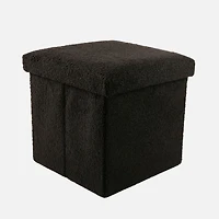 3-IN-1 Storage Ottoman - Black