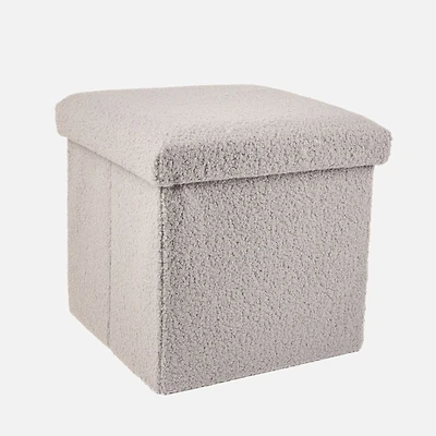 Pouf de rangement 3 en 1 - Gris