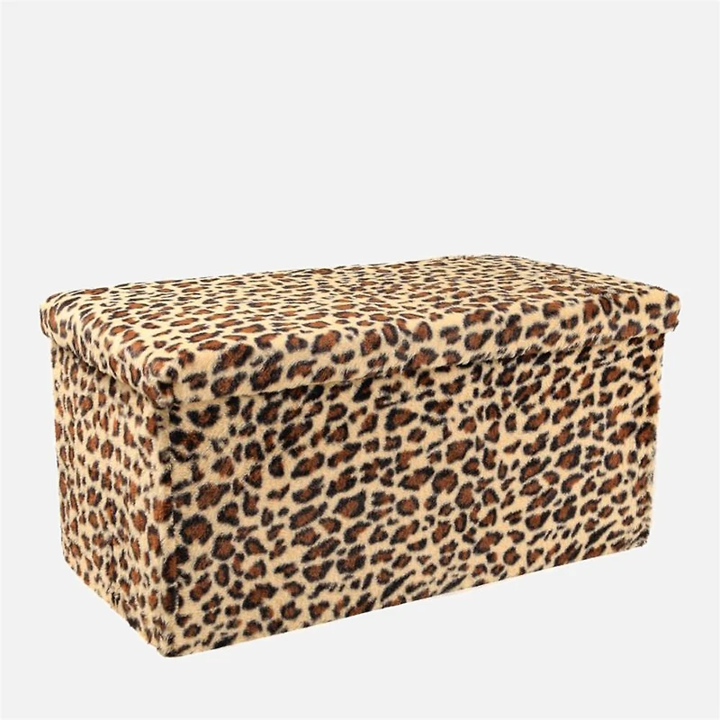 Leopard Cube Ottoman