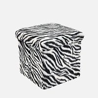 Pouf Cube Zebra