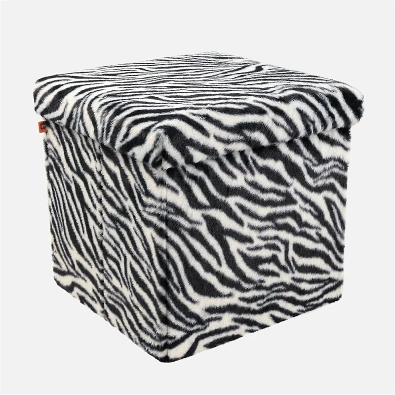 Pouf Cube Zebra