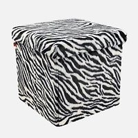 Pouf Cube Zebra