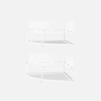 Ensemble de 2 Bacs de douche de coin « Cubiko »