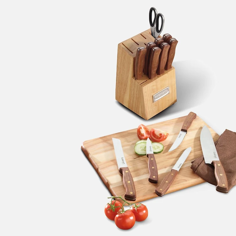 Ensemble de 12 couteaux à triple rivet avec bloc par Cuisinart