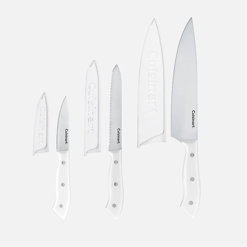 Cuisinart Classic 3-Piece Triple-Rivet Knife Set with Blade Guards