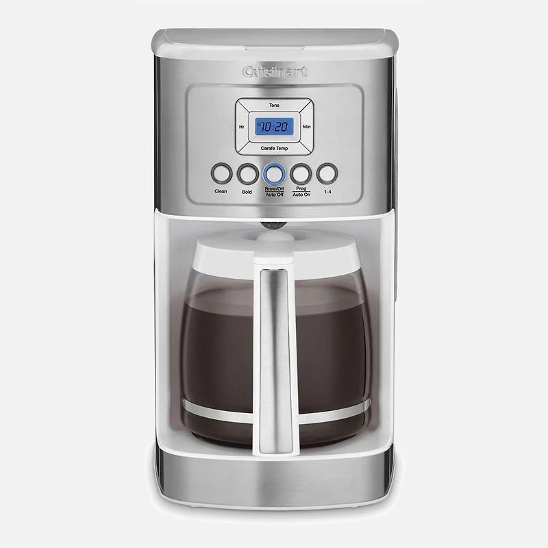 Cuisinart PerfecTemp 14-Cup White & Stainless Steel Programmable Coffee Maker