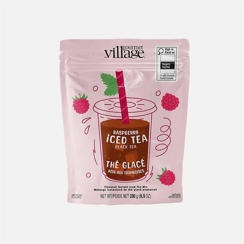 Thé noir glacé en sachet - Framboise
