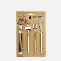 Natural Living Ustensiles de charcuterie, ensemble de 4