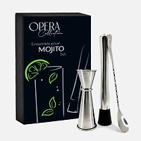 Natural Living Opera Mojito Accessories, 3-piece set