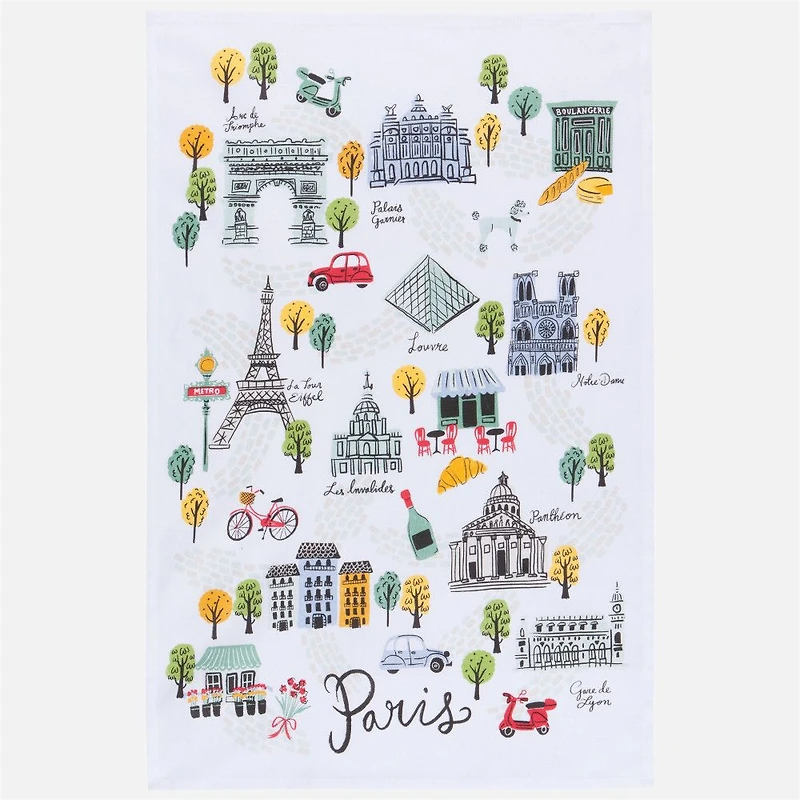 Meet Me in Paris Tea Towel