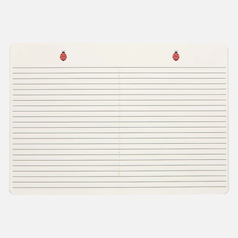 Cahier et trousse à crayons Coccinelles, ensemble de 2