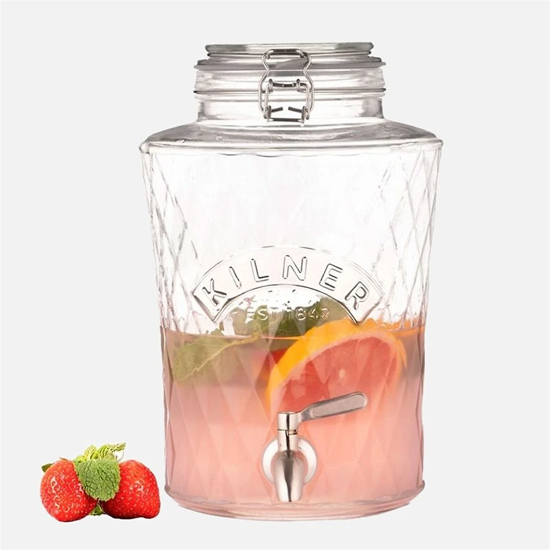 Kilner Distributeur de boisson avec diamant en relief 