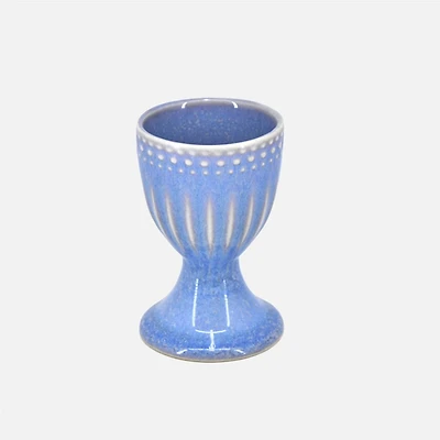 Reactive Glazed Egg Cup - Blue by BIA