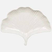 Heirloom Ginkgo Assiette en forme d'huìtre - 10 po