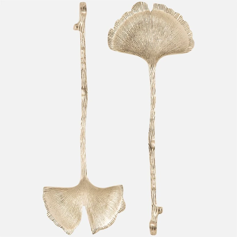 Heirloom Ginkgo Salad Servers, Set of 2