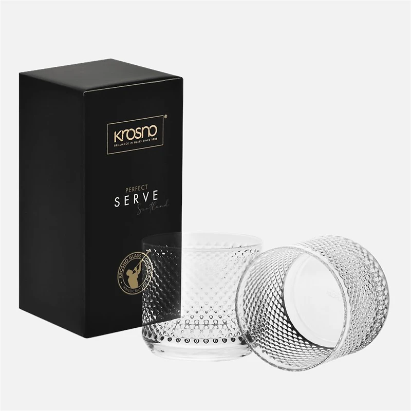 Krosno Perfect Serve Ensemble à whiskey - Pointillé