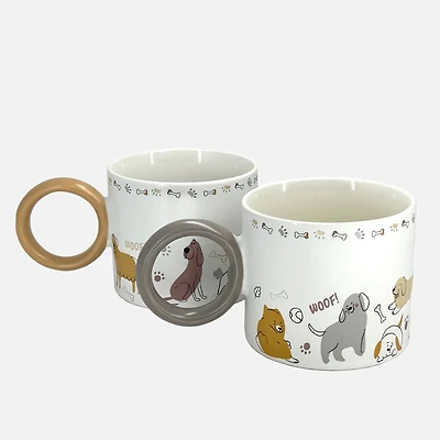 Paws Café Dog Mug, Assorted - 330 ml