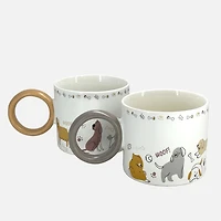 Paws Café Dog Mug, Assorted - 330 ml