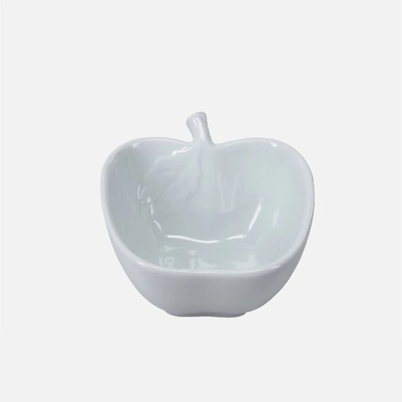 White Apple Shaped Snack Bowl 200ml by BIA