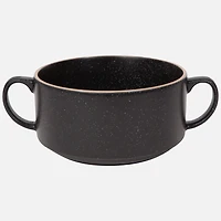 Danica Soup Bowl With Handles, 20oz - Black 