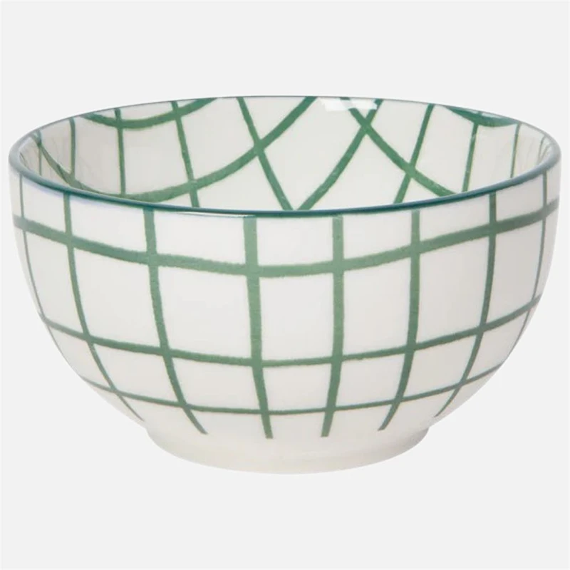 Danica Woblly Check Everyday Bowls, Set of 4
