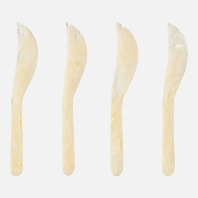Ivory Resin Spreaders, Set of 4