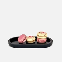 Petit plat oval en bambou noir par Natural Living