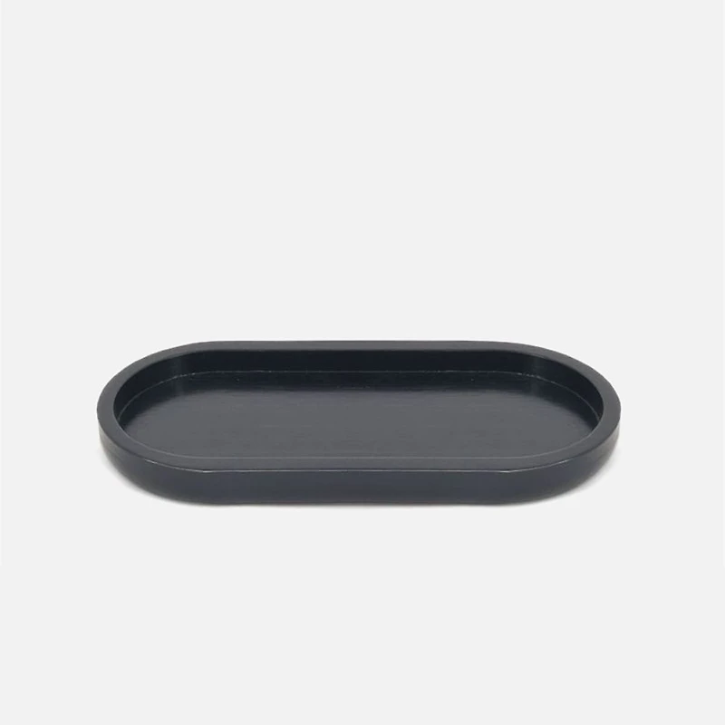 Petit plat oval en bambou noir par Natural Living