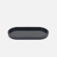 Petit plat oval en bambou noir par Natural Living