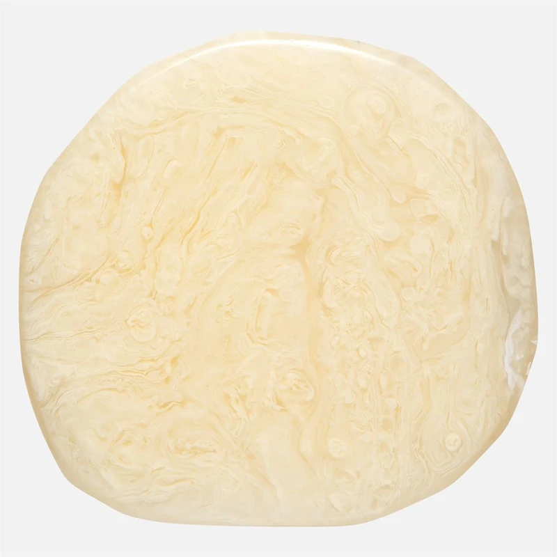 Ivory Resin Coasters, Set of 4