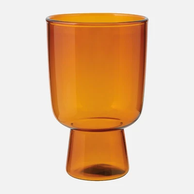 Verre à piédestal, 11 oz - Ambre