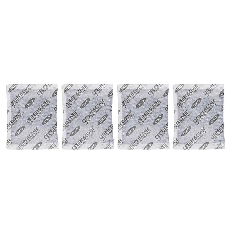 Ensemble de 4 filtres à charbon « GreenSaver » par Oxo