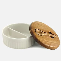 BIA Pot à sel divisé avec cuillère
