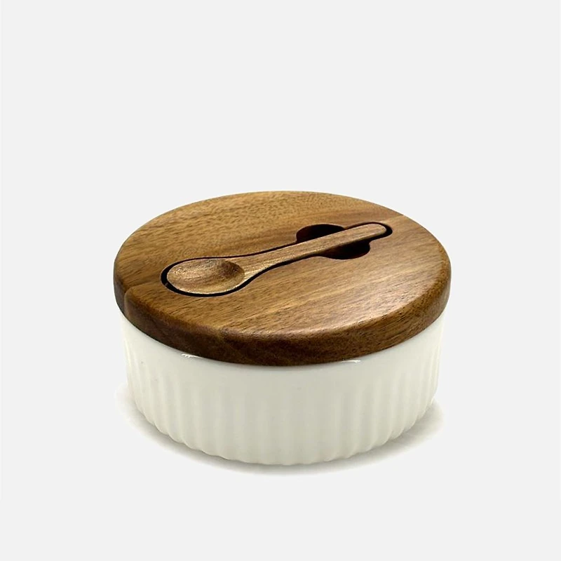 BIA Divided Salt Keeper with Spoon