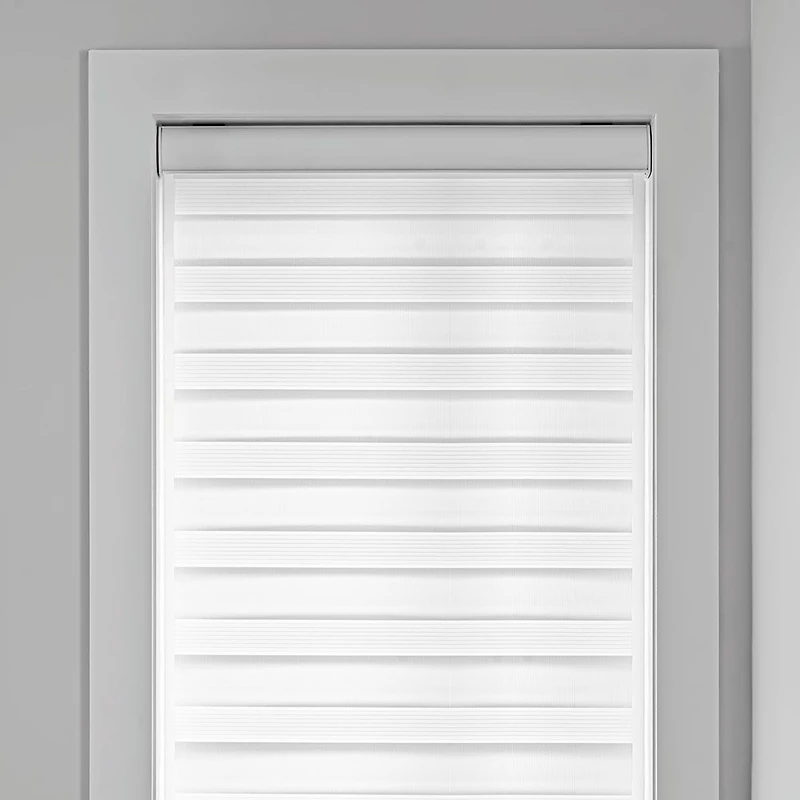 Stores déroulables luxueux à toile alternée jour et nuit « Transition » - lin