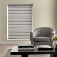 Stores déroulables à toile alternée luxueux jour et nuit « Transition » - gris