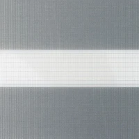 Stores déroulables à toile alternée luxueux jour et nuit « Transition » - gris