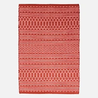 Tapis Dhurrie - Rose Perle