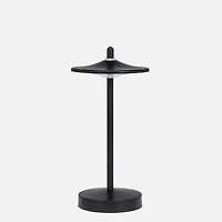 Mini lampe de table DEL, disque - Noire