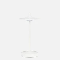 Mini lampe de table DEL, disque - Blanche