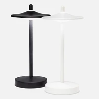 Mini lampe de table DEL, disque - Blanche