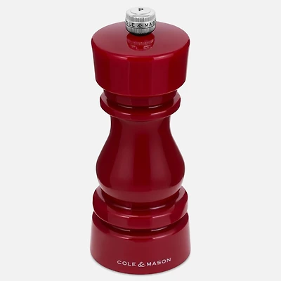 Cole & Mason The London Collection Pepper Mill, 6'' - Red