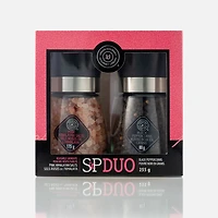 Urban Gourmet Dark Pink Himalayan Salt & Black Peppercorns, Classic Duo Set