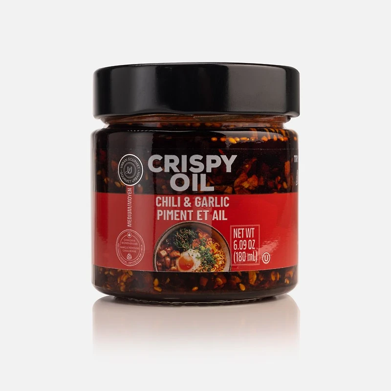 Huile croustillante au piment et à l'ail